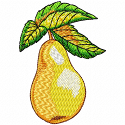 Pear Embroidery Design 7 Pear Embroidery Design 7